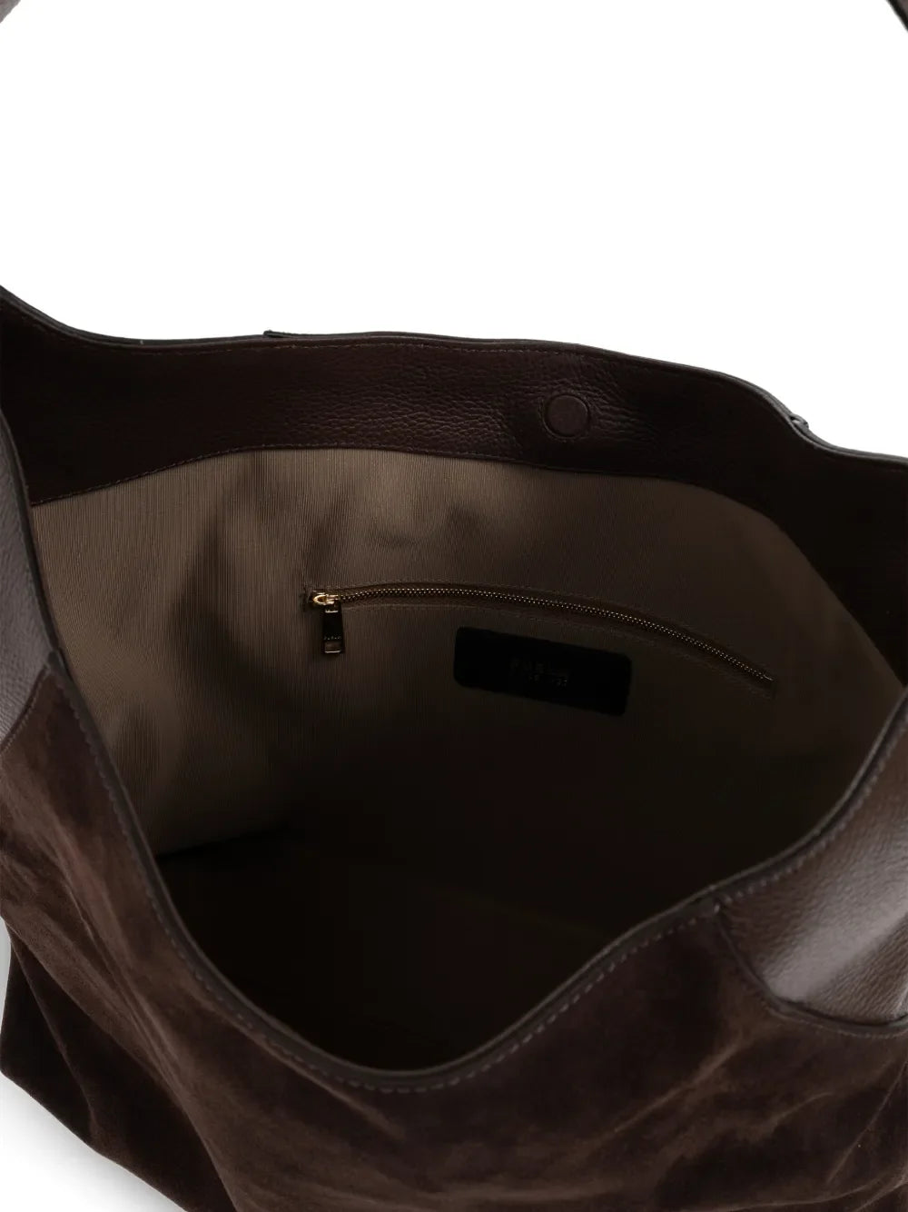 Furla Large Lara Suede Shoulder Bag