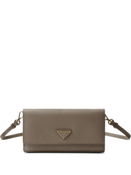 Prada Triangle Logo Leather Mini Bag