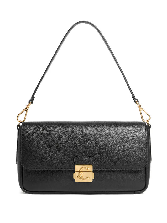 Coccinelle Large C Me Lock Turnlock Shoulder Bag