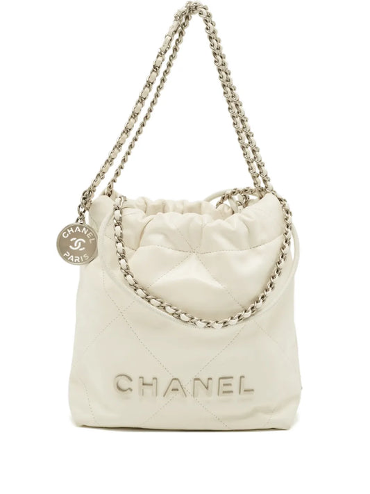 Chanel Pre Owned 22 Mini Quilted Leather Bag