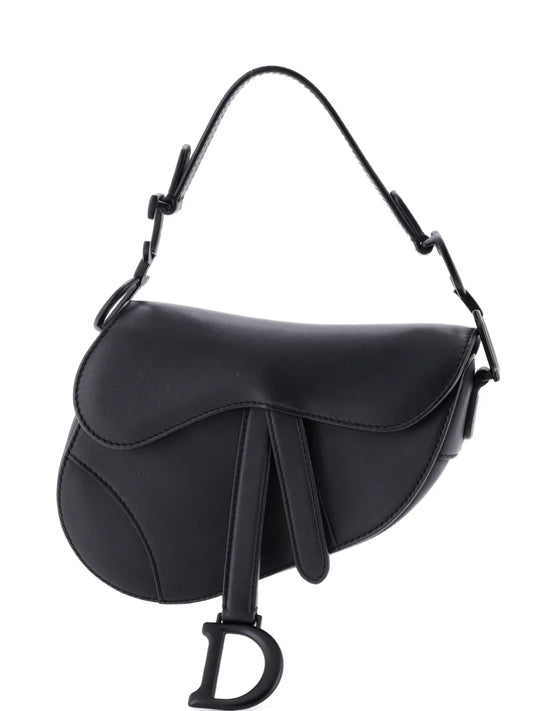 Christian Dior Pre Owned Ultra Matte Saddle Handbag Leather Mini Shoulder Bag