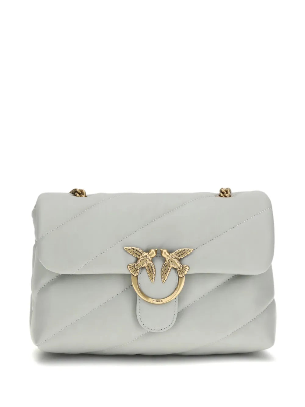 Pinko Love Quilted Bird Hardware Shoulder Bag