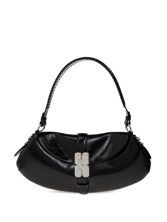 Ganni Logo Buckle Shoulder Bag