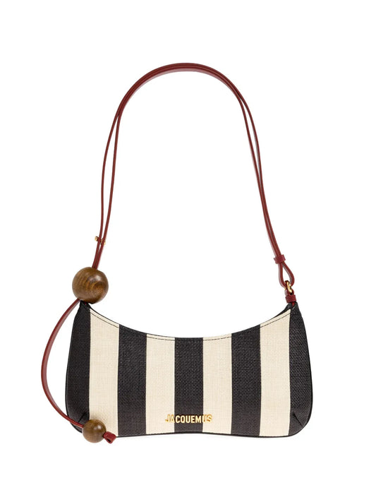 Jacquemus The Bisou Perle Striped Shoulder Bag
