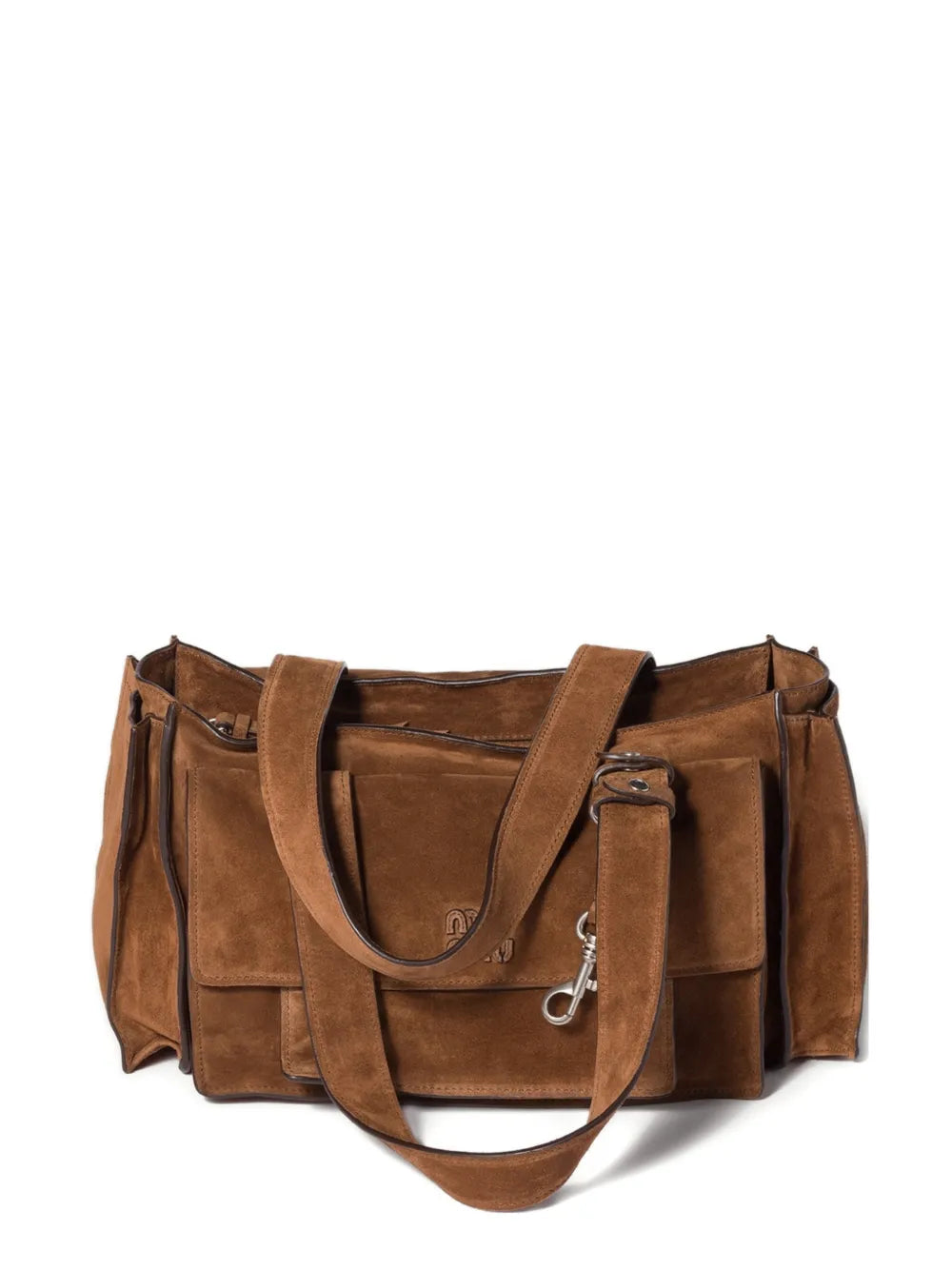 Miu Miu Utilitaire Suede Shoulder Bag