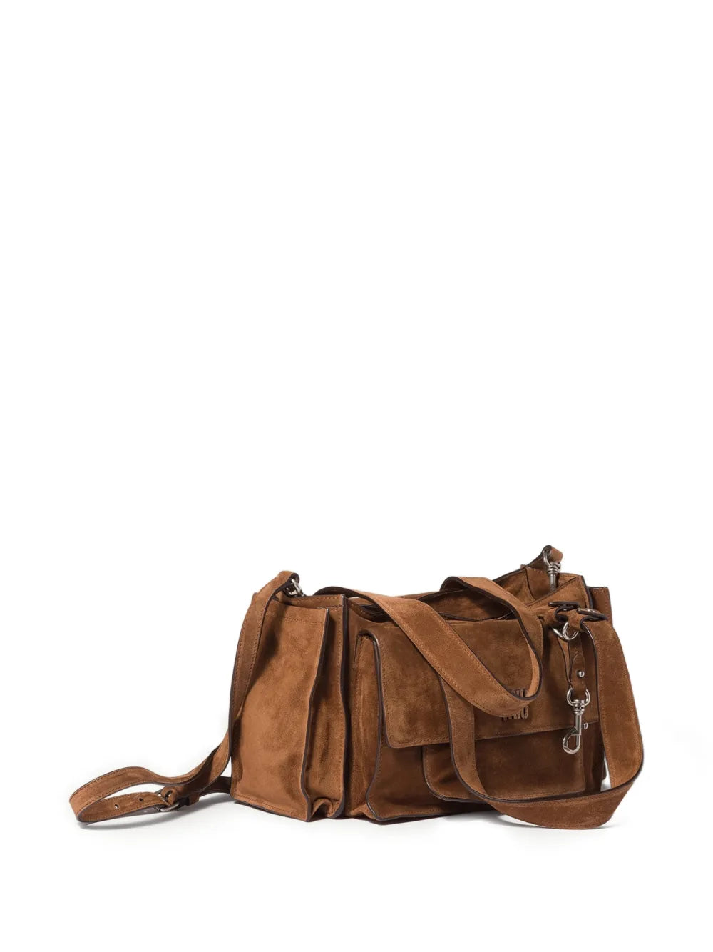 Miu Miu Utilitaire Suede Shoulder Bag