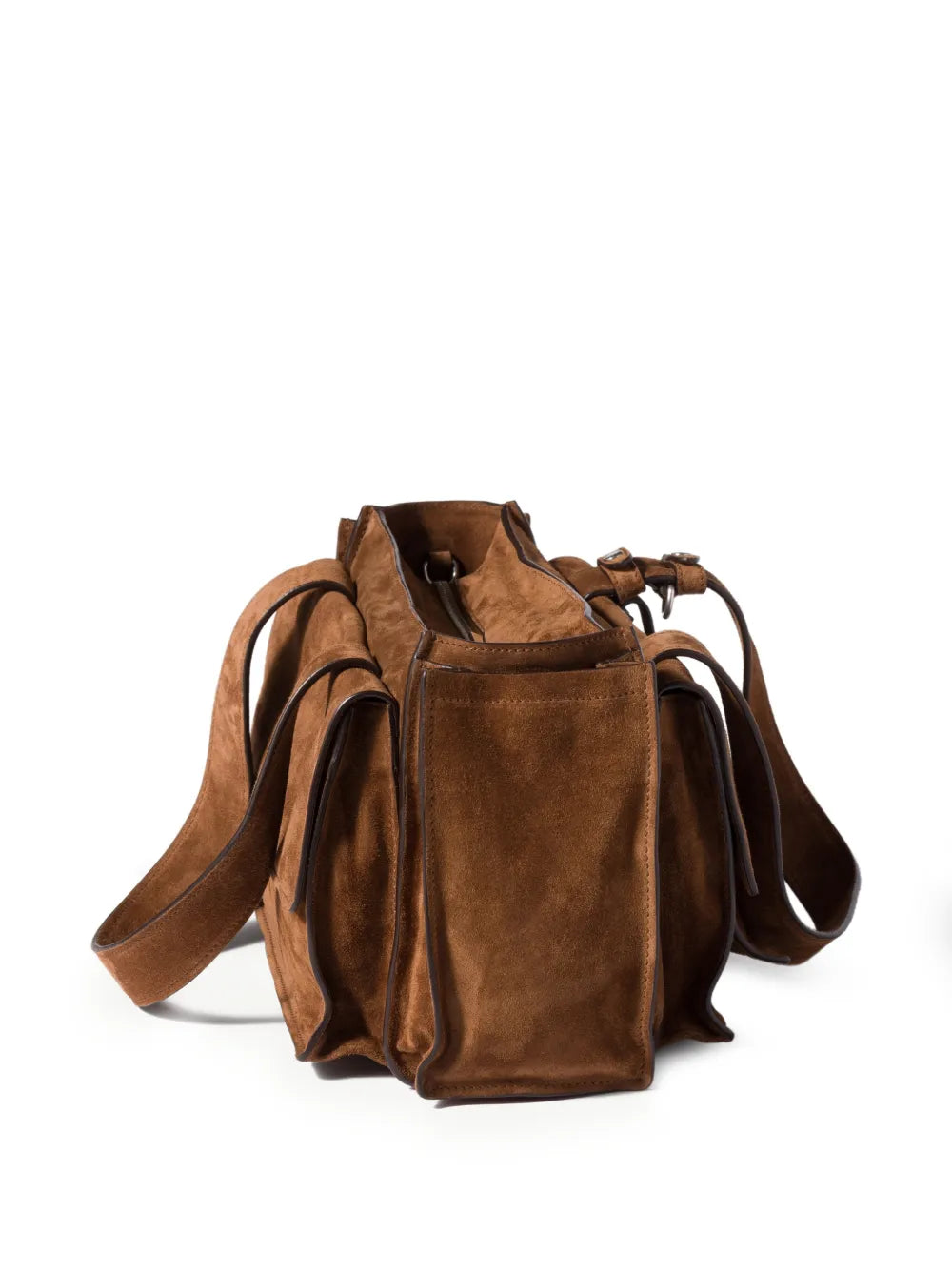 Miu Miu Utilitaire Suede Shoulder Bag