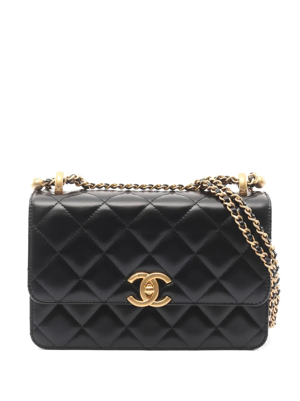 Chanel Pre Owned 2021S Diamond Quilted Lambskin Shoulder Bag
