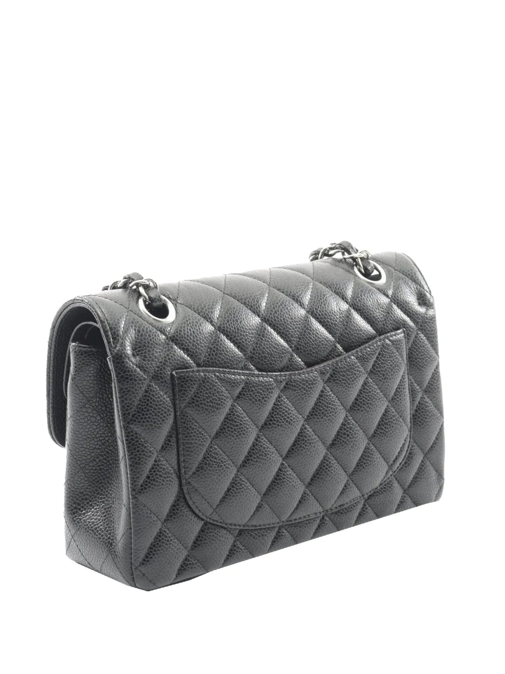Chanel Pre Owned 2021 Small Classic Caviar Double Flap Shoulder Bag