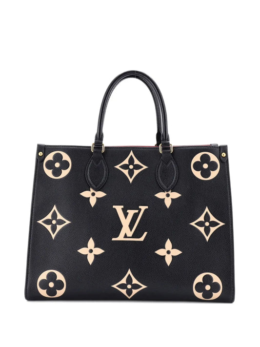 Louis Vuitton Pre Owned Onthego Tote Bicolor Monogram Empreinte Giant Mm Shoulder Bag