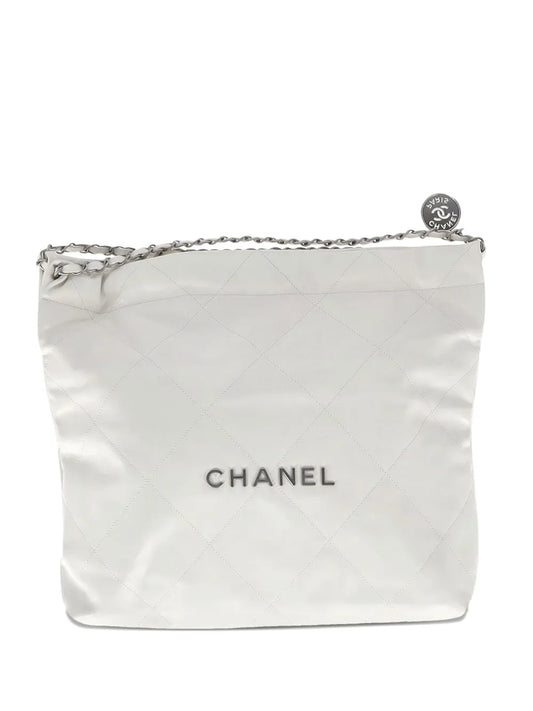 Chanel Pre Owned Quilted Chain Link Small 22 Bag