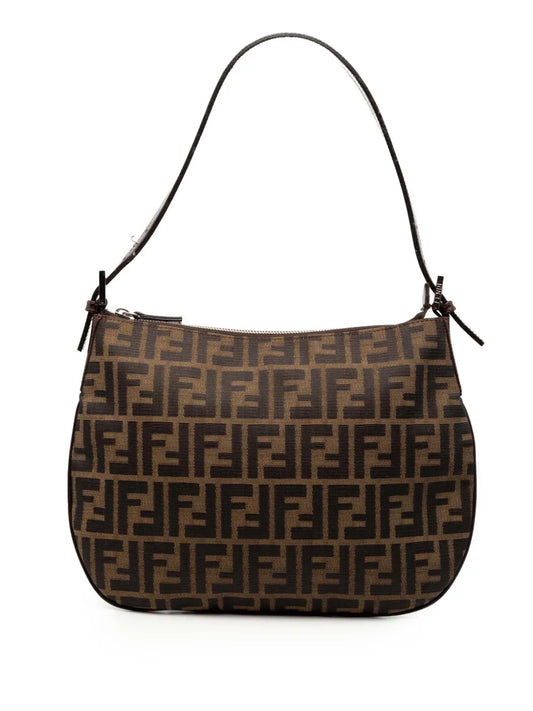 Fendi Pre Owned 2000 2010 Zucca Canvas Shoulder Bag