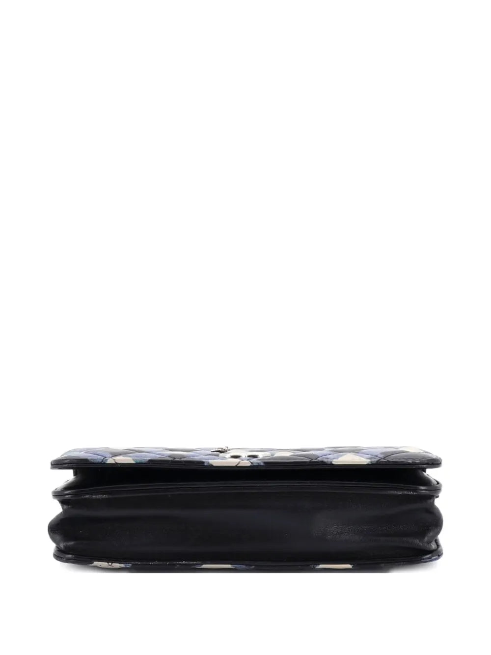 Chanel Pre Owned Airlines Wallet On Chain Quilted Printed Leather Shoulder Bag