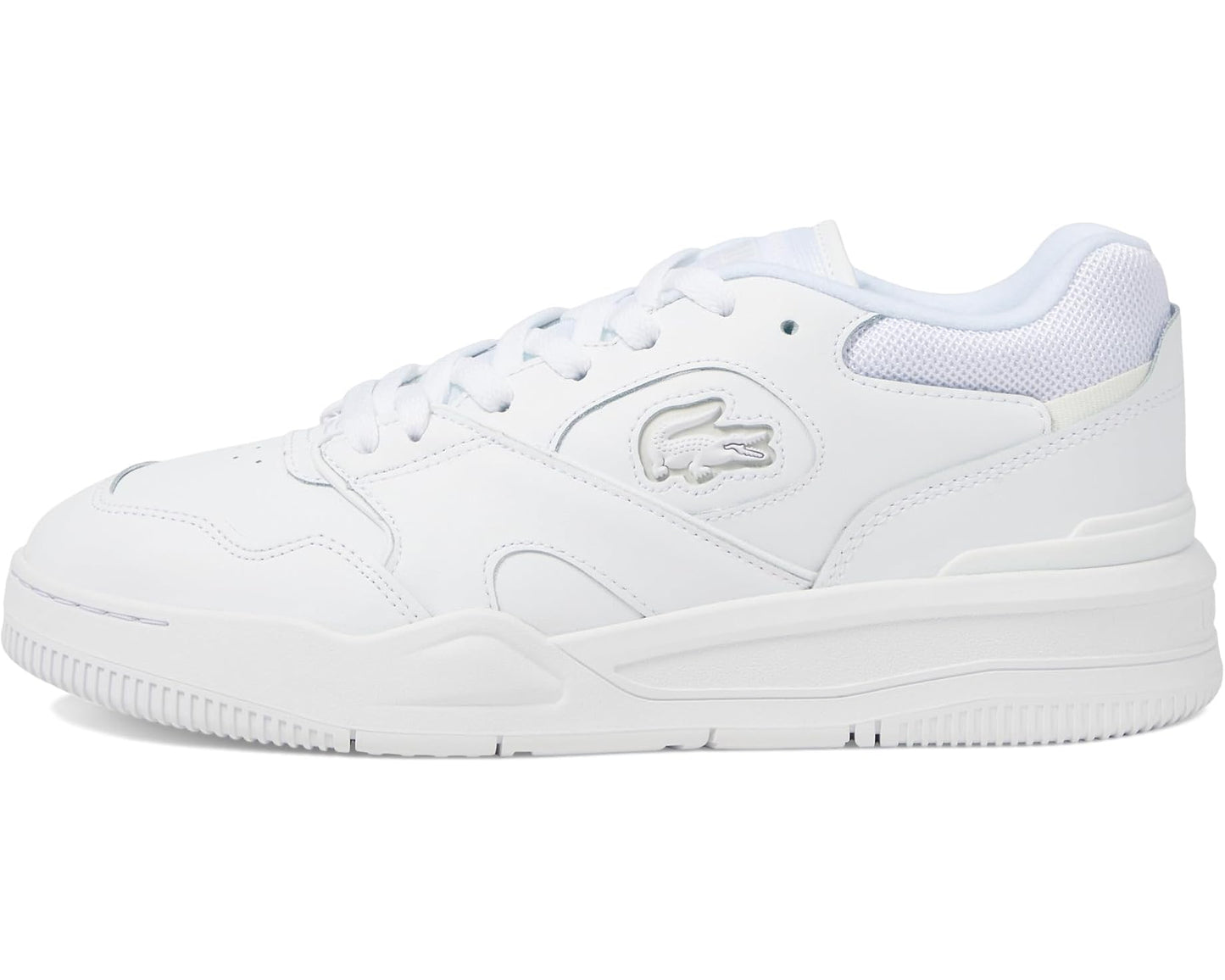 Men's Lacoste Lineshot Leather Sneakers White/White