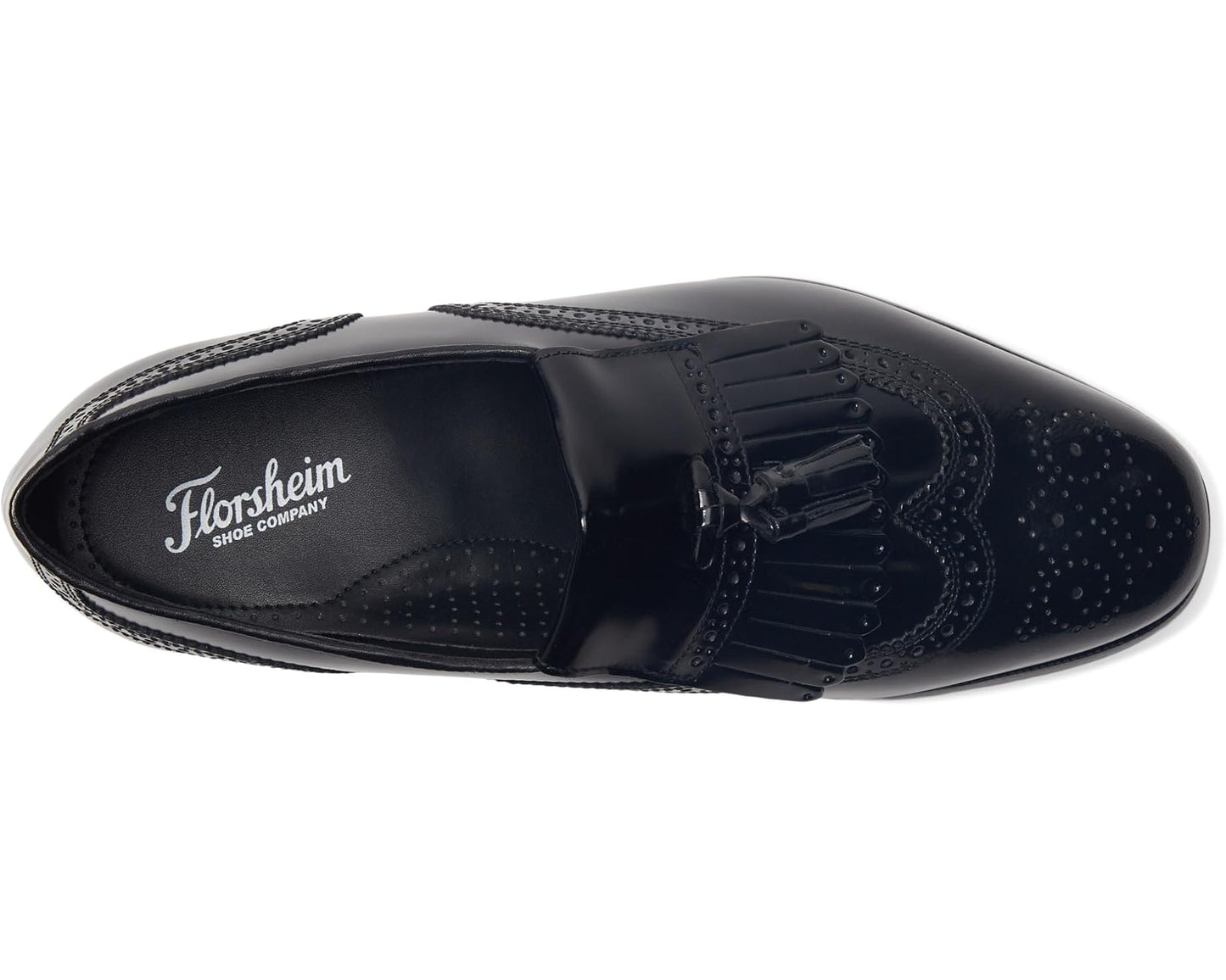 Men's Florsheim Lexington Wingtip Tassel Slip-On Black