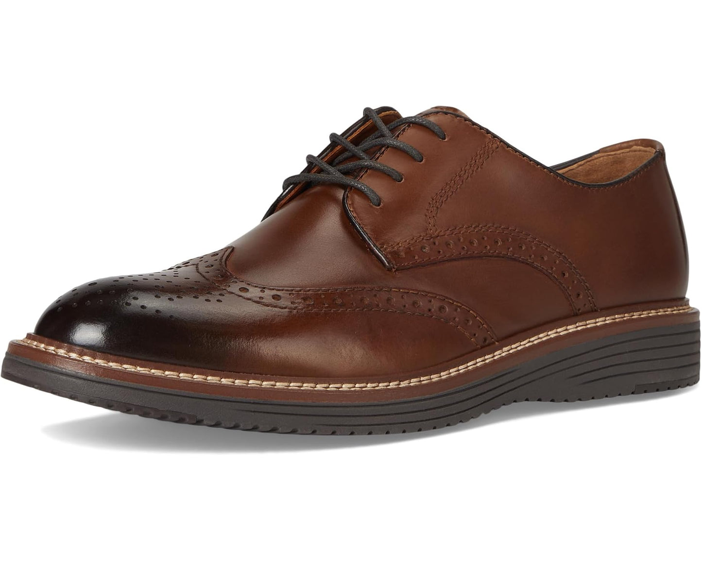 Men's Johnston & Murphy Upton Wingtip Tan Full Grain