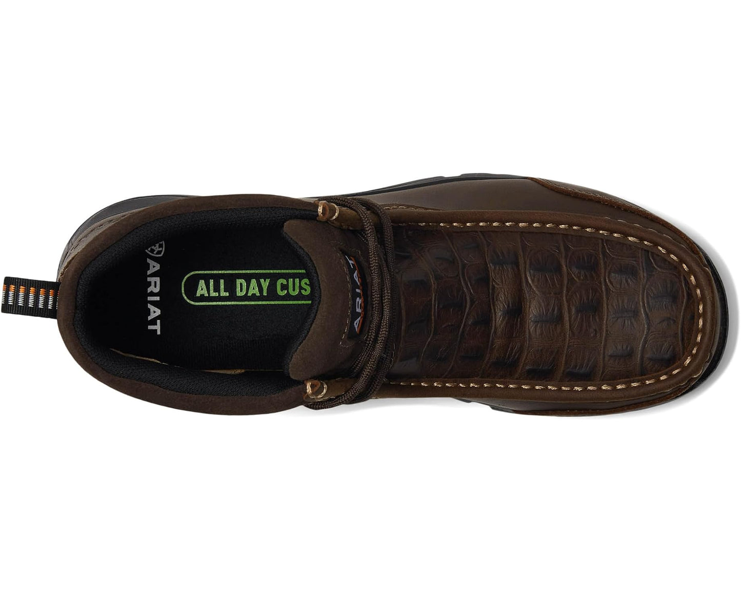 Men's Ariat Edge LTE Moc Composite Toe Work Boots Brown/Brown Croco Print