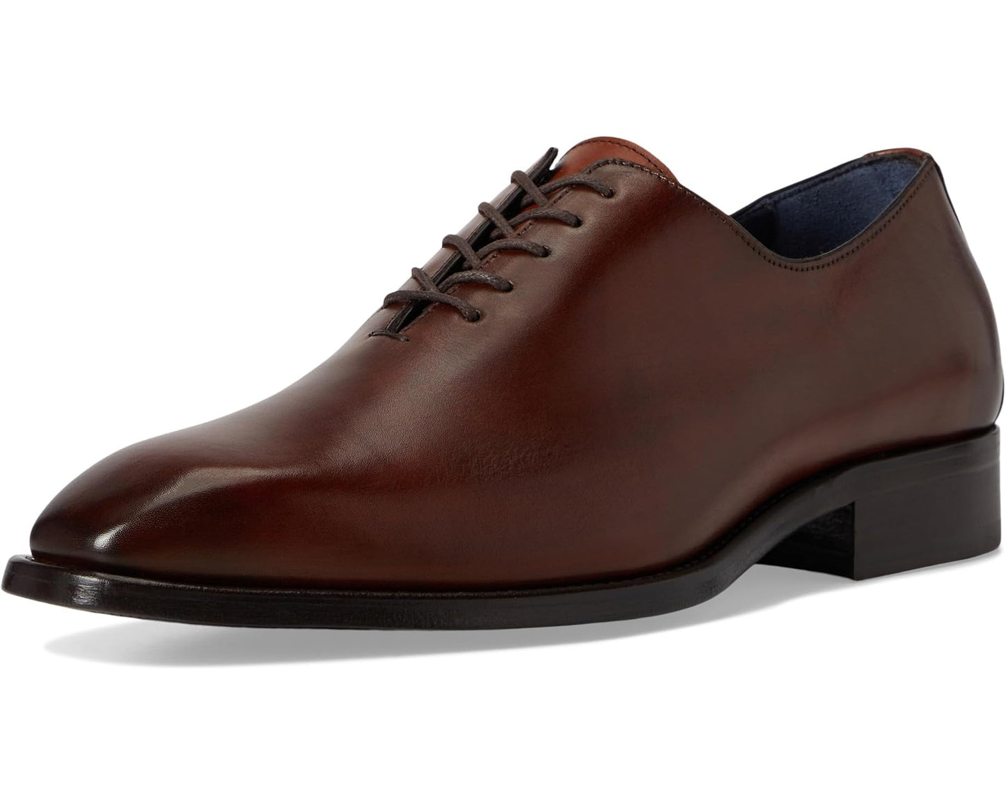 Men's Johnston & Murphy Collection Larson One-Piece Plain Toe Mahogany Italian Calfskin