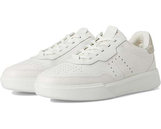 Men's ECCO Street Court Lace Sneaker White/Shadow White