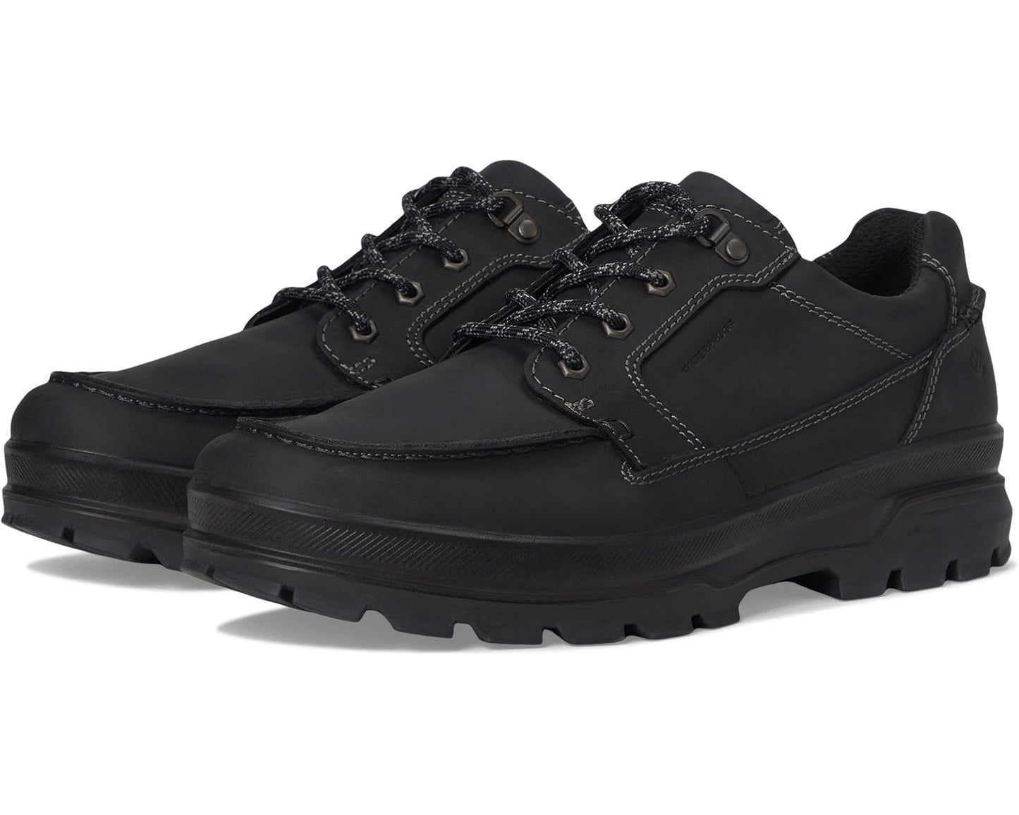 Men's ECCO Sport Rugged Track Moc Toe Low Waterproof Hiking Shoe Black