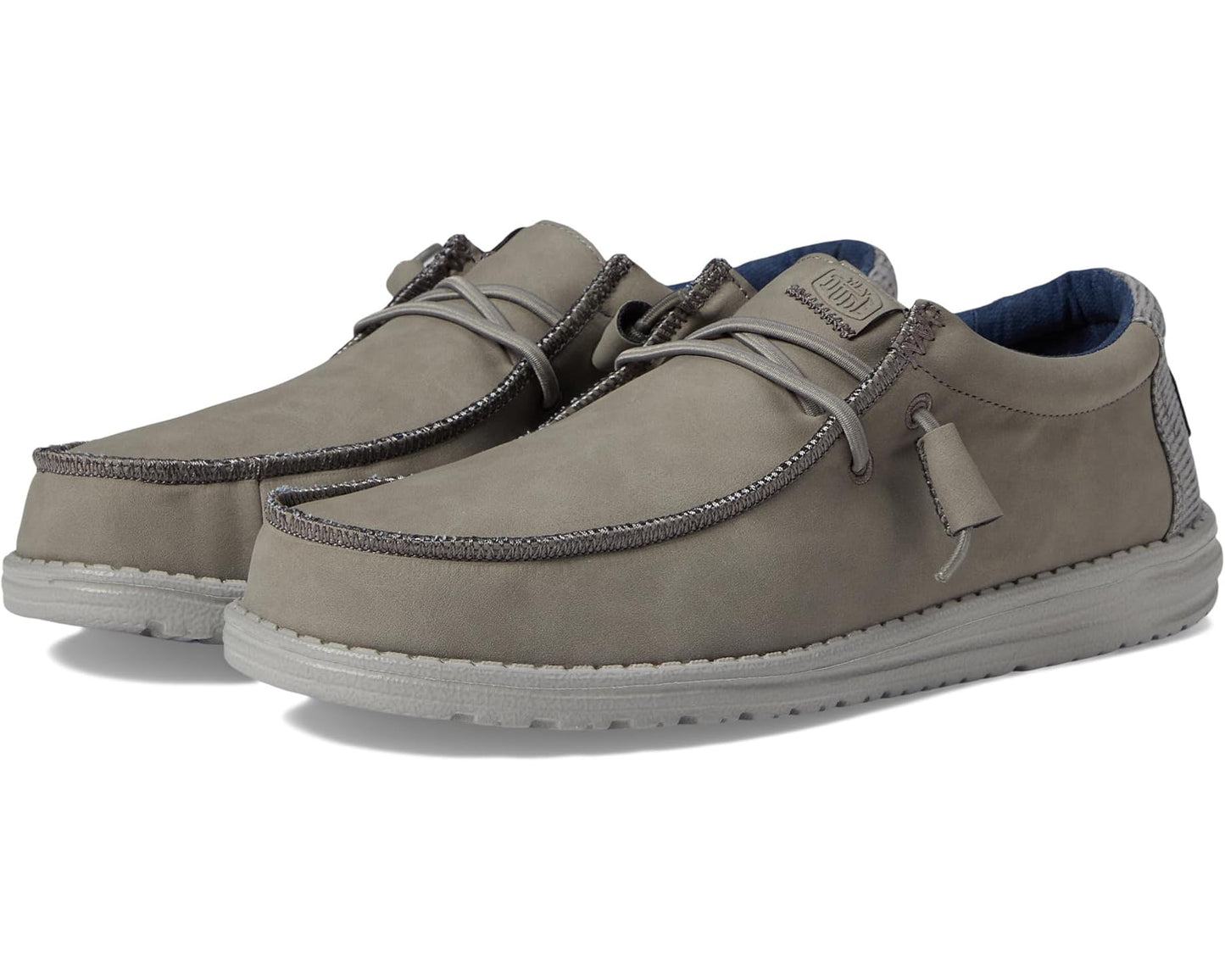 Men's Hey Dude Wally Fabricated Leather Grey