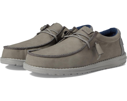 Men's Hey Dude Wally Fabricated Leather Grey