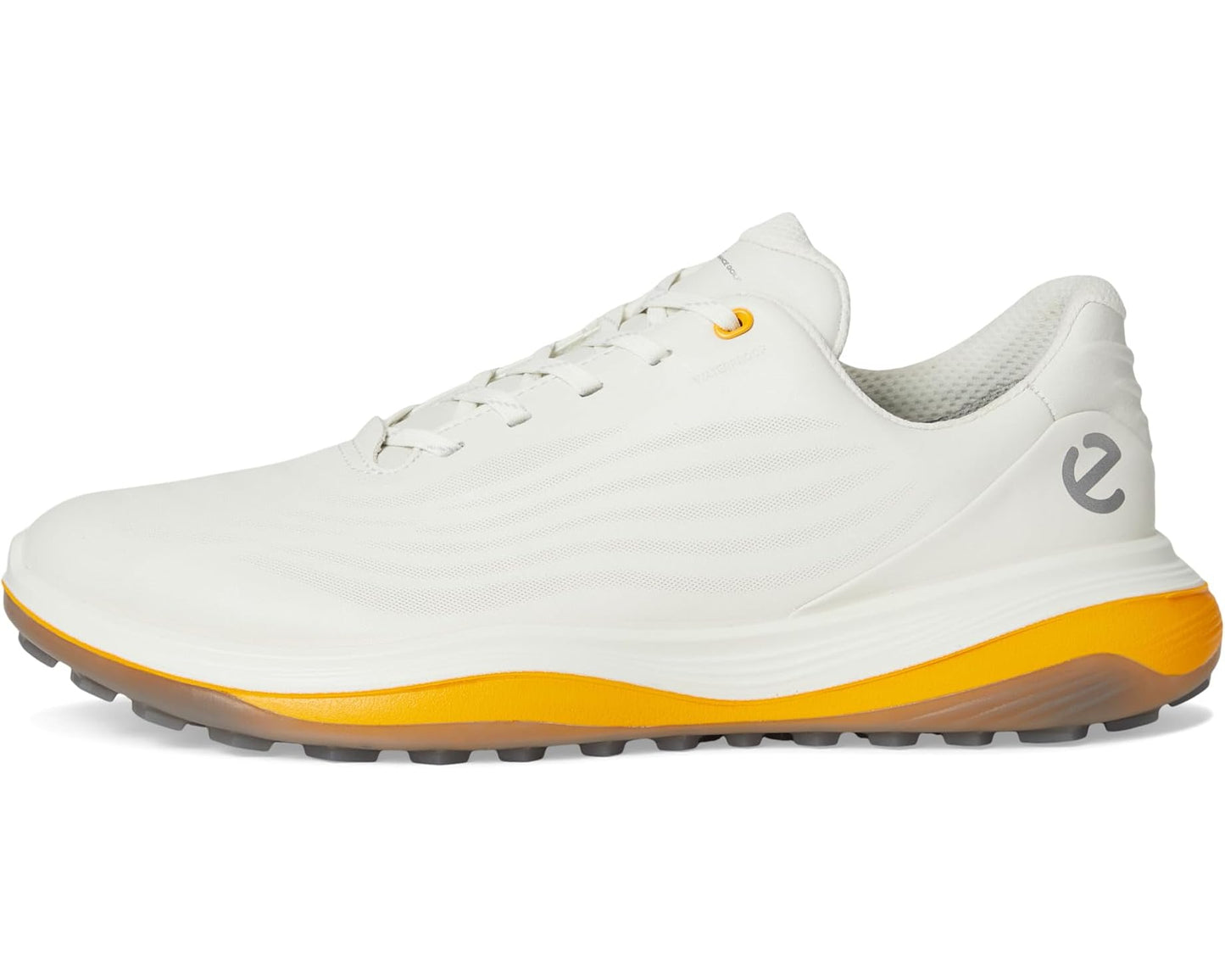 Men's ECCO Golf LT1 Hybrid Waterproof White/Sunrise