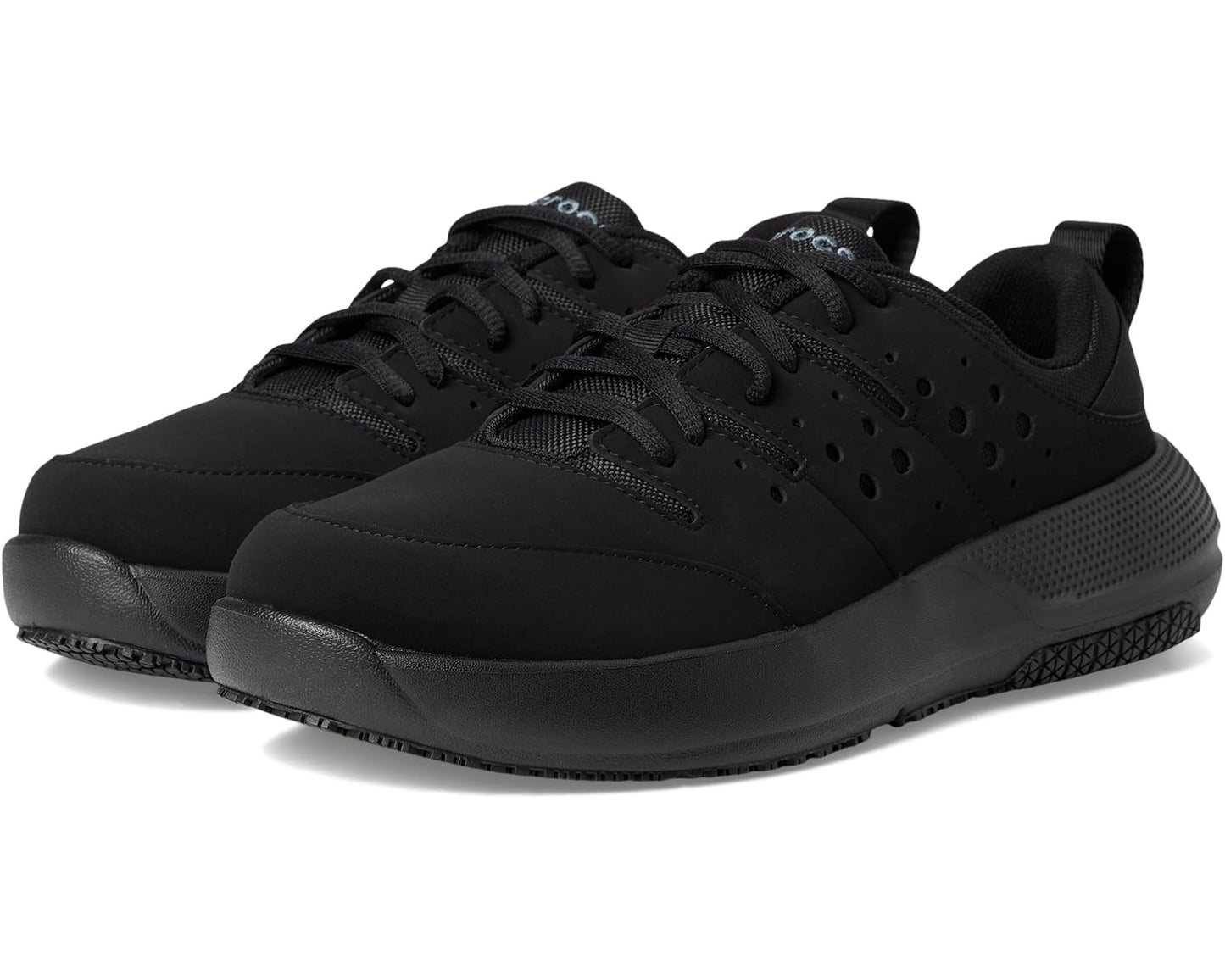 Men's Crocs Work On The Clock Work Sneaker Triple Black
