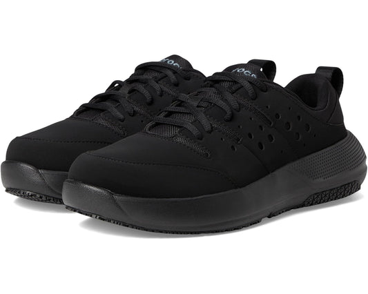Men's Crocs Work On The Clock Work Sneaker Triple Black