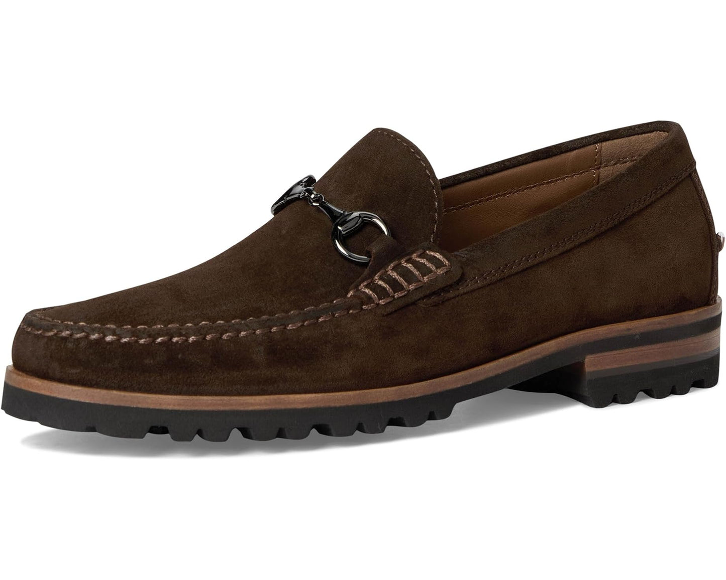 Men's Johnston & Murphy Collection Baldwin Lug Bit Brown Waxed English Suede