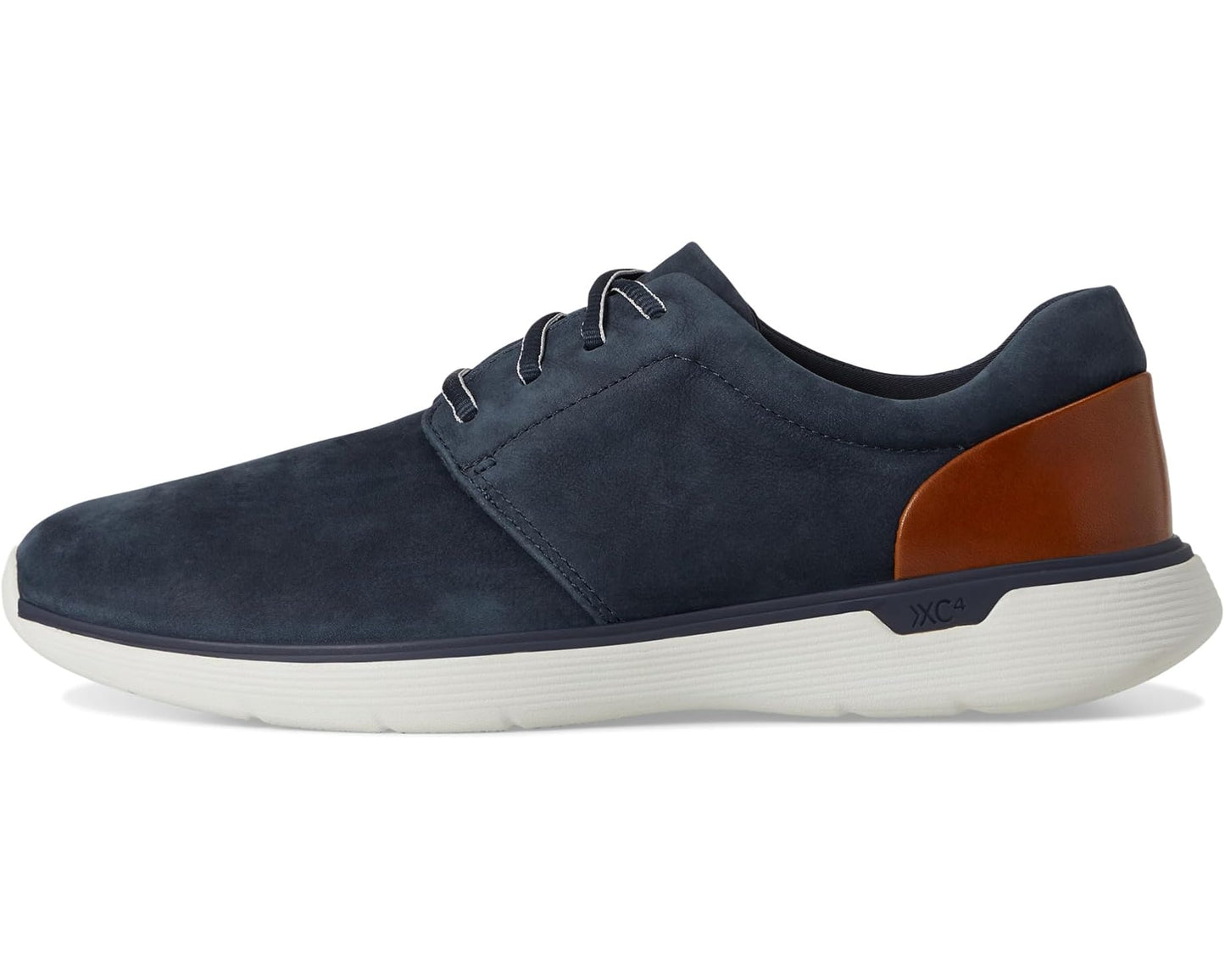 Men's Johnston & Murphy Xc4 Prentiss 2 Plain Toe Navy Waterproof Tumbled Nubuck