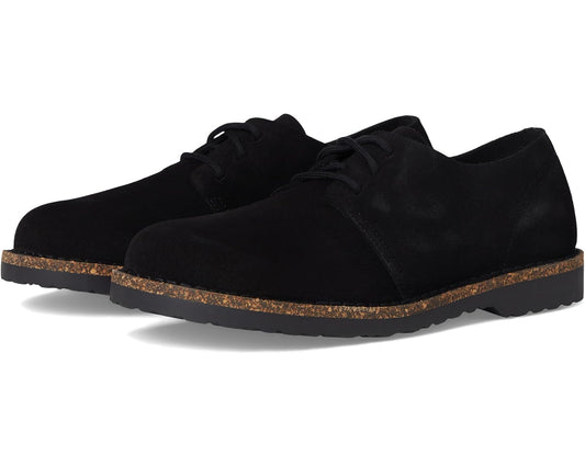 Men's Birkenstock Uppsala Low Lace Up - Suede Black