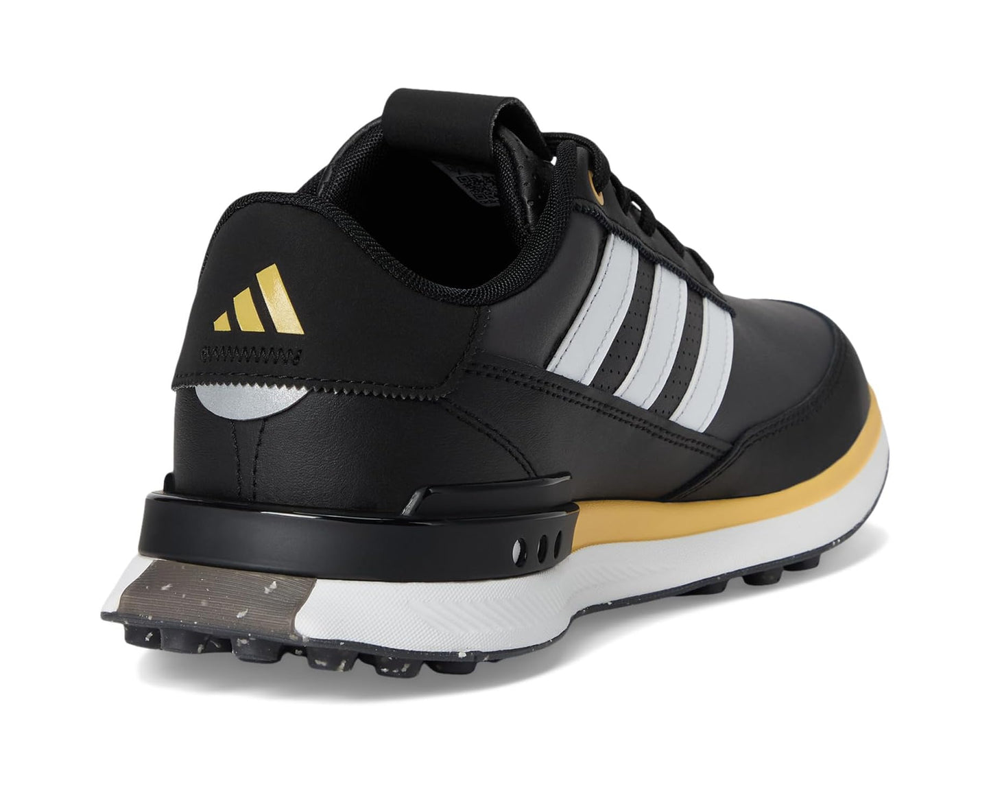 Men's adidas Golf S2G Spikeless Leather Golf Shoes Core Black/Footwear White/Oat