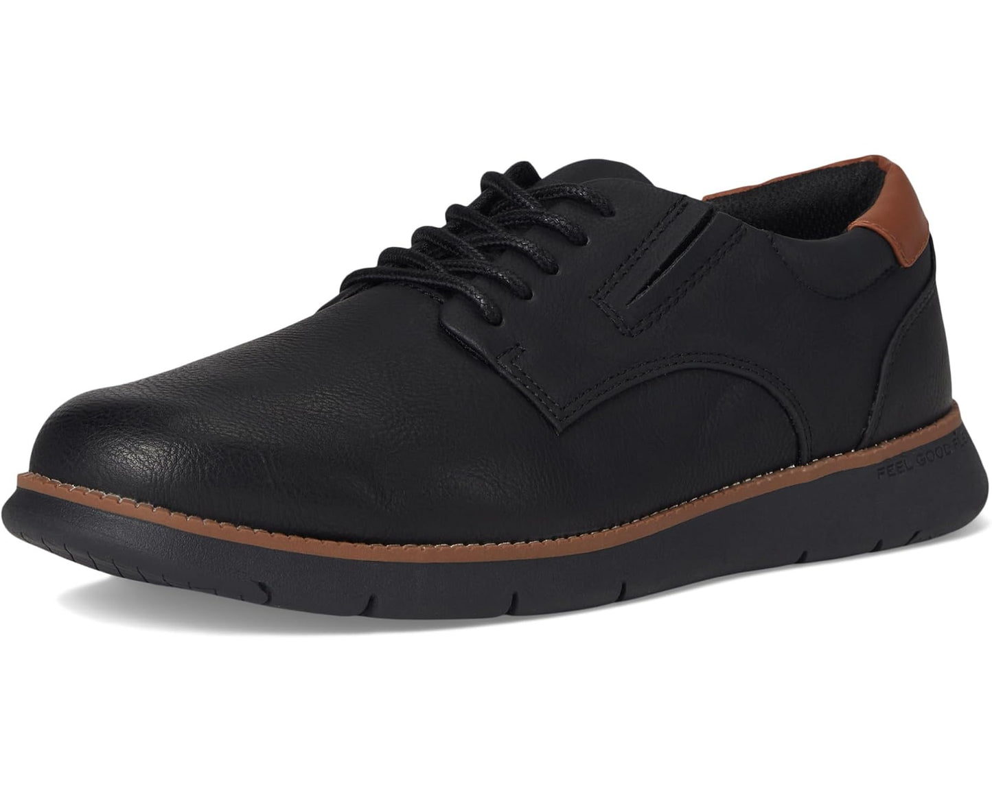 Men's Dr. Scholl's Synergy Oxfd Black Faux Leather