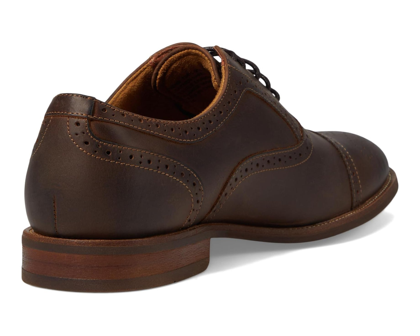 Men's Florsheim Rucci Cap Toe Bal Oxford Brown Crazy Horse