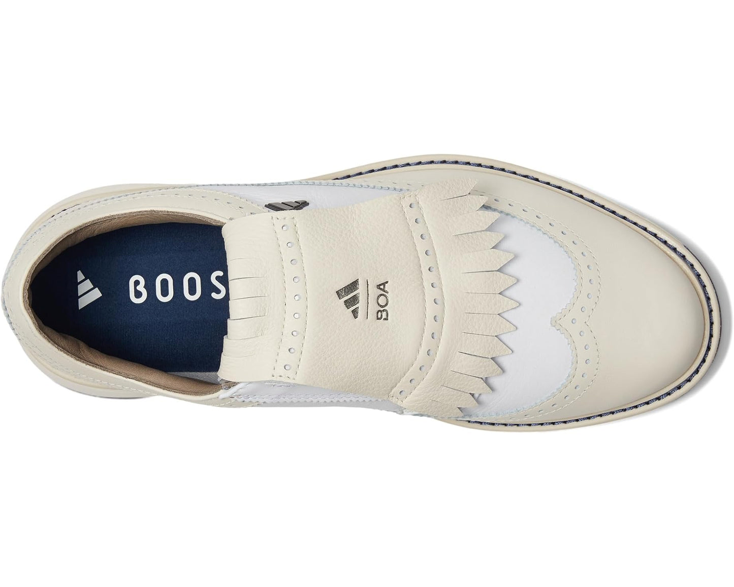 Men's adidas Golf MC87 BOA Spikeless Golf Shoes Off White/Footwear White/Collegiate Navy