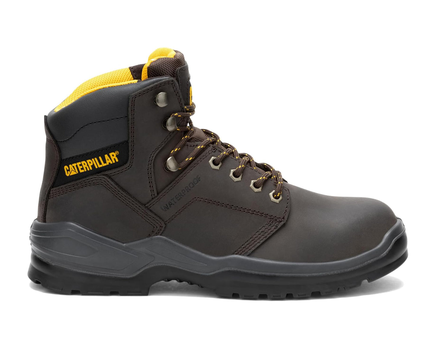 Men's Caterpillar Striver Waterproof Steel Toe Brown 1