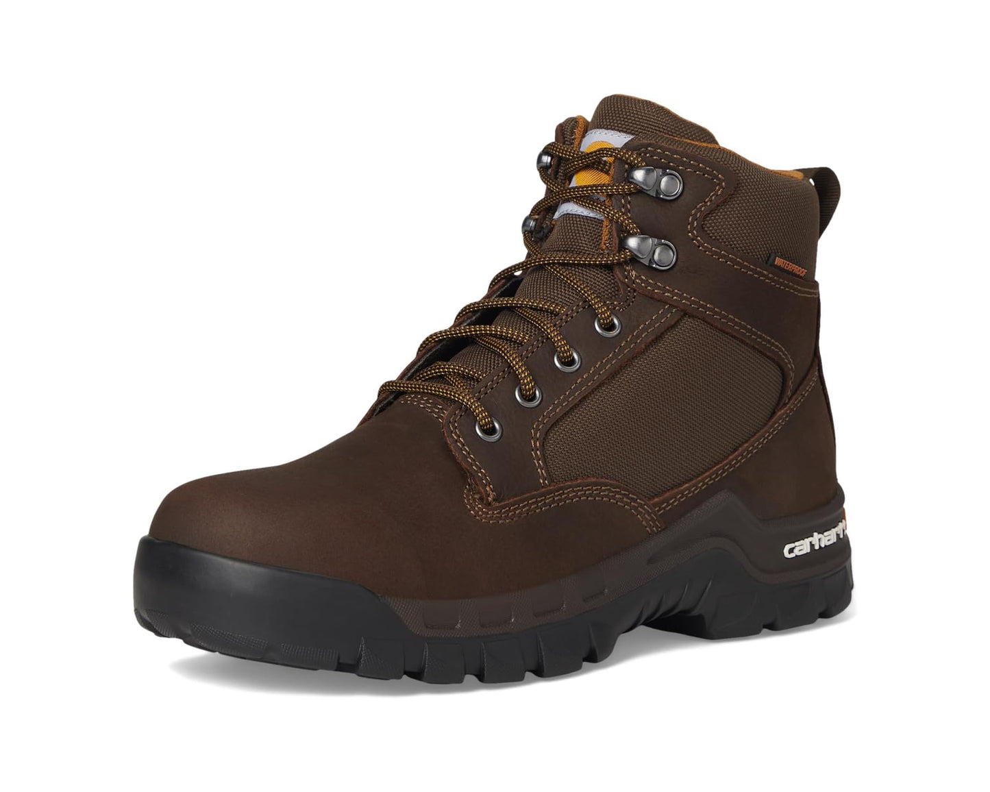 Men's Carhartt Rugged Flex 6 Waterproof Soft Toe Chocolate Brown Oil Tanned
