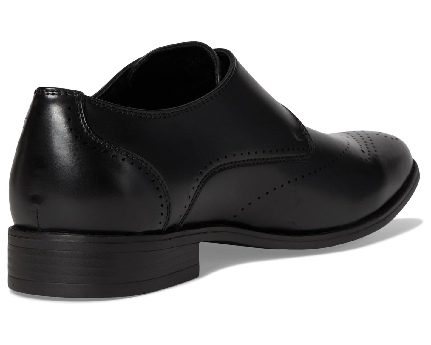Men's Kenneth Cole Cheer Single Monk Strap Black Leather