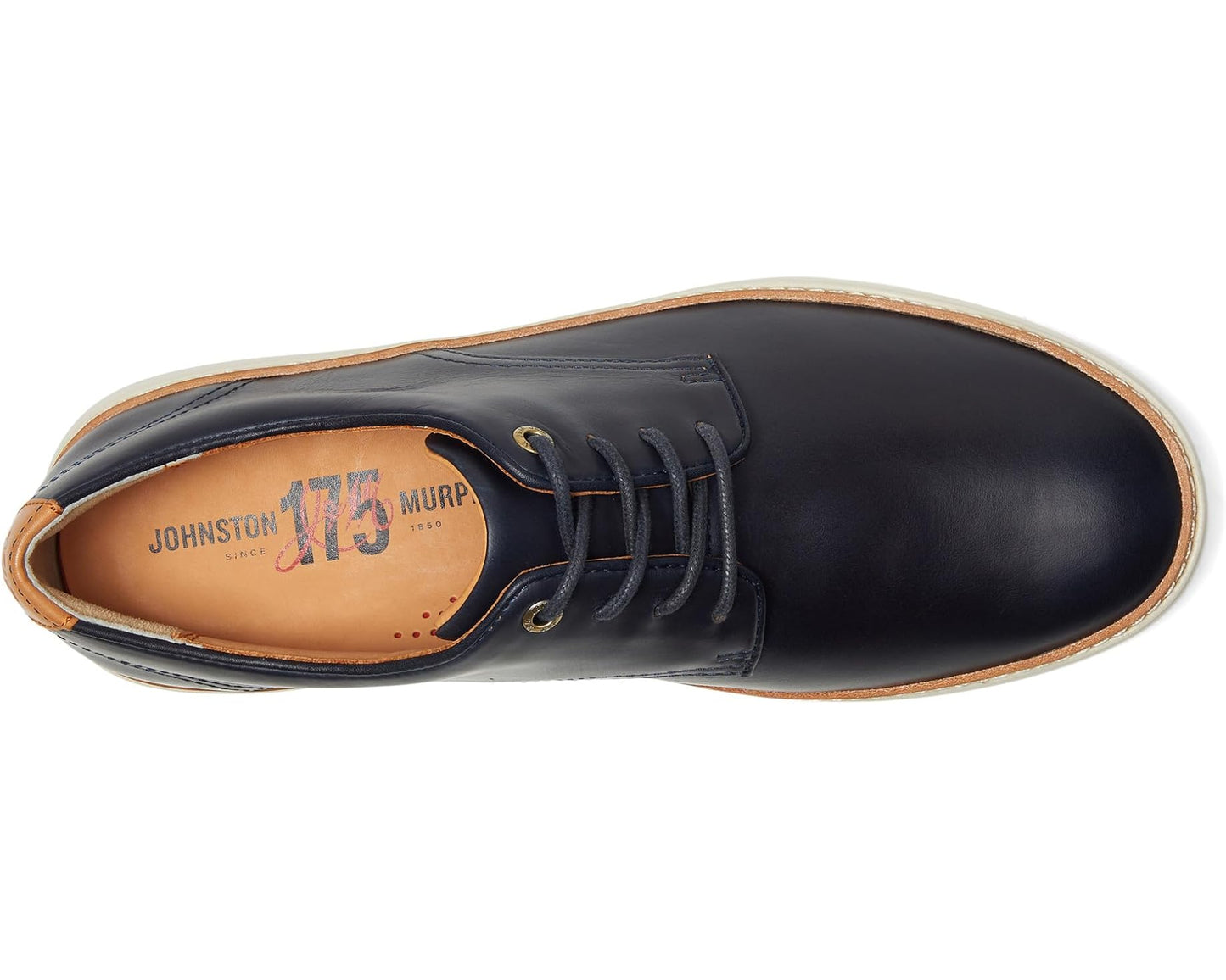 Men's Johnston & Murphy Mcguffey 2 175th Plain Toe Navy Oiled American Full Grain