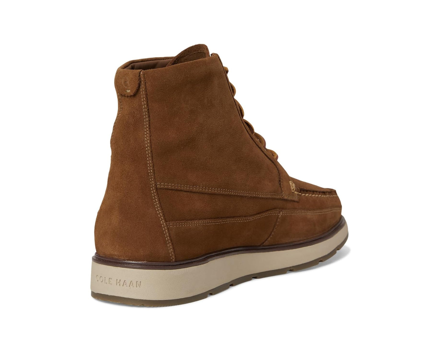 Men's Cole Haan Muir Moc Tall Boots Spiced Brown Suede/Oat Wp