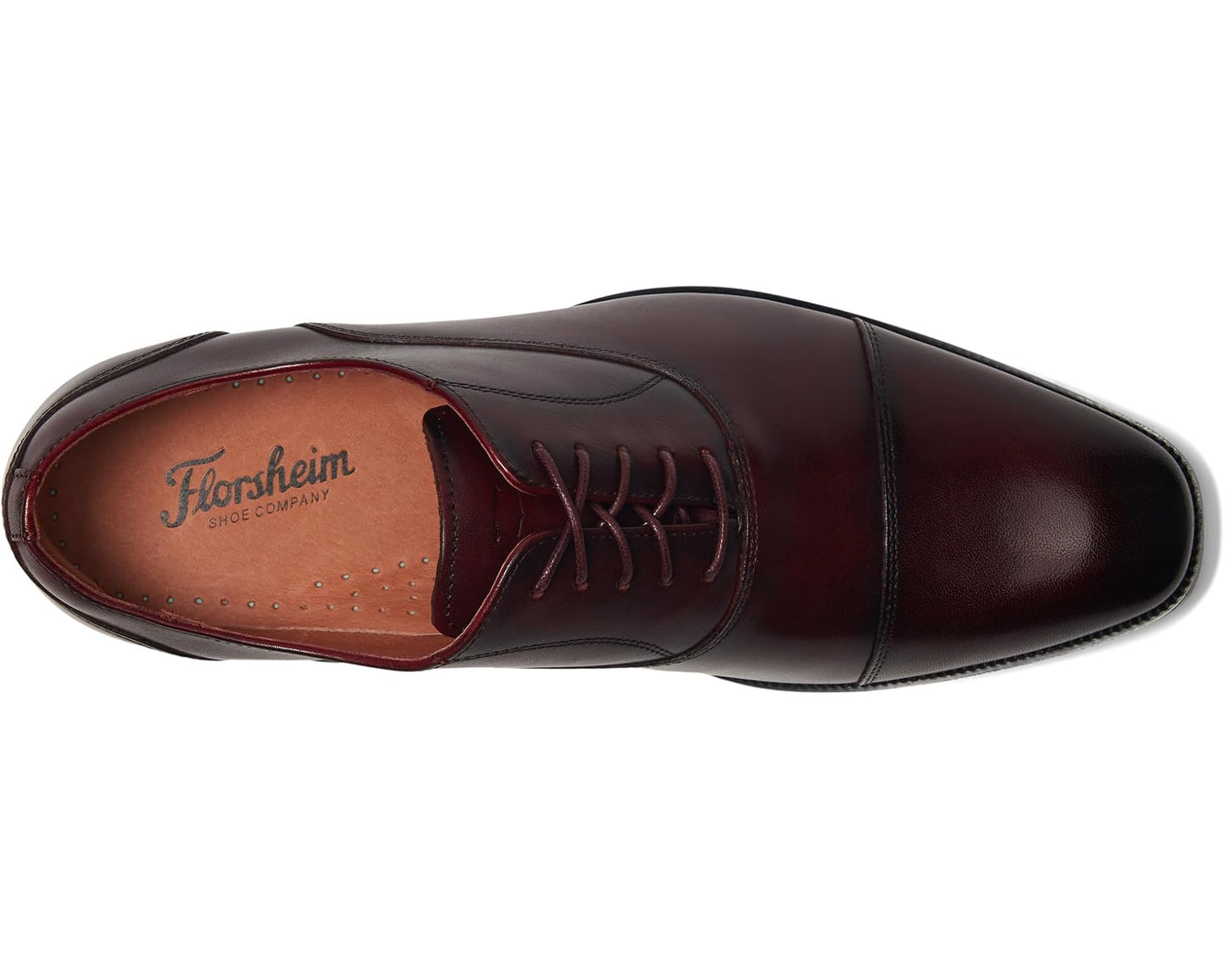 Men's Florsheim Sorrento Lux Cap Toe Balmoral Oxford Burgundy