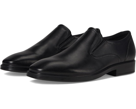 Men's ECCO Milan Plain Toe Slip On Loafers Black