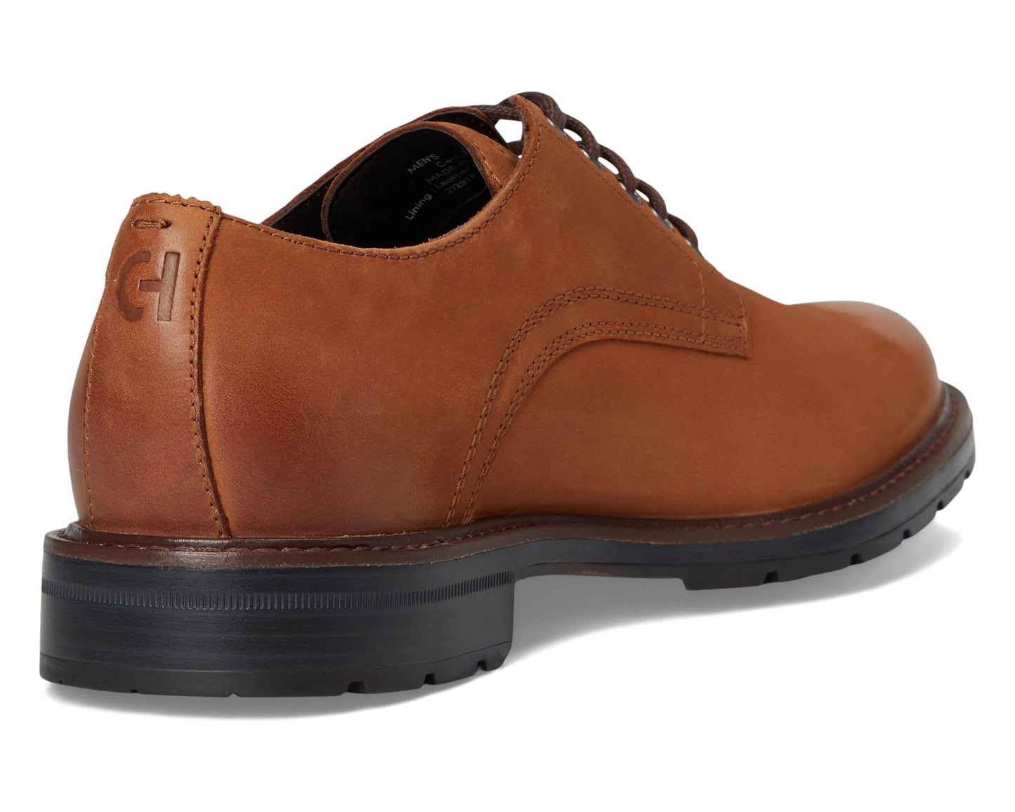 Men's Cole Haan Chamberlin Grand Plain Toe Oxfords British Tan Nubuck/Black Water Resistant