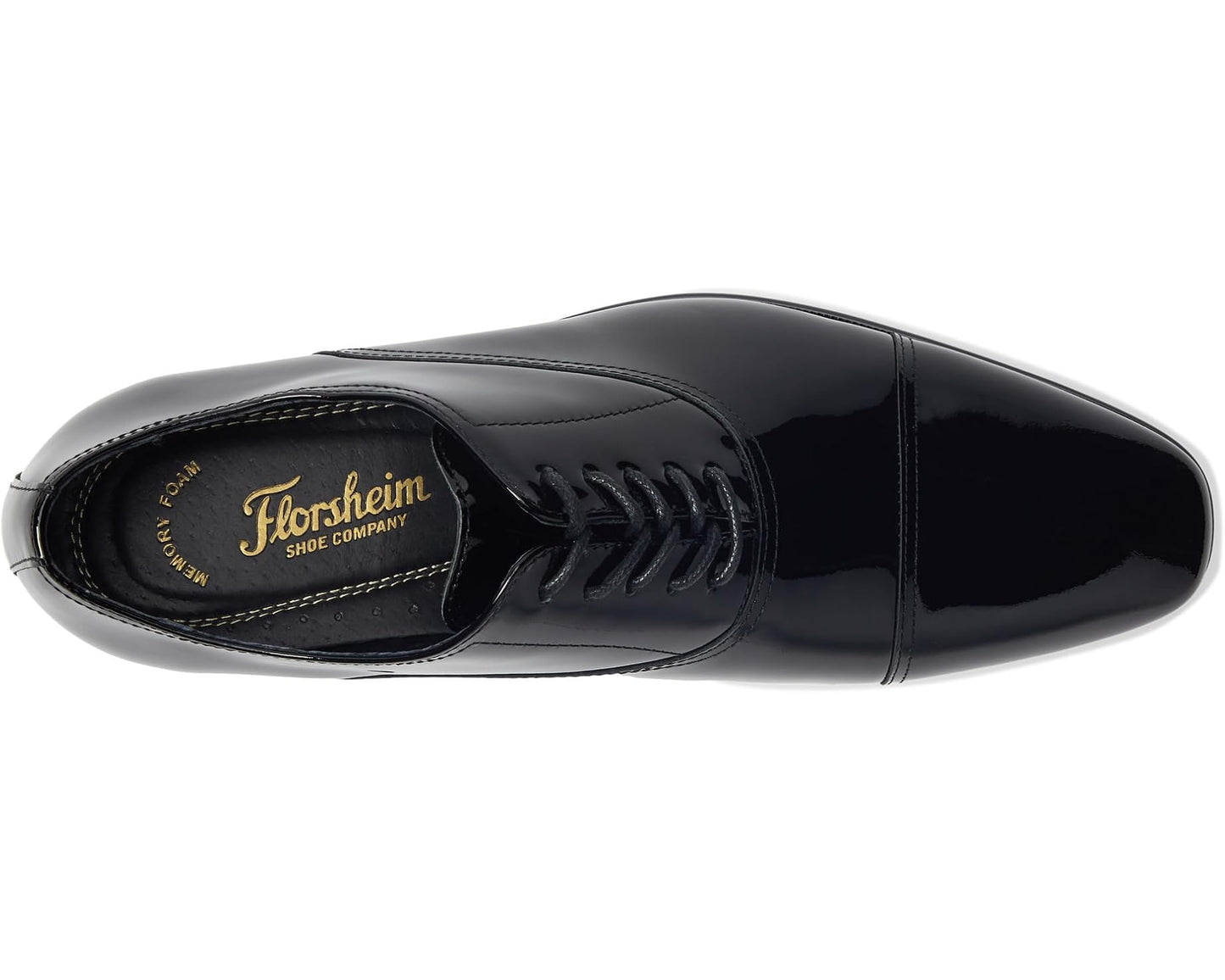 Men's Florsheim Tux Cap Toe Oxford Black Patent