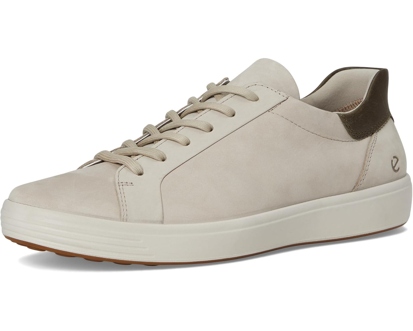 Men's ECCO Soft 7 Easy Slip Sneakers Pure Cashmere/Tarmac