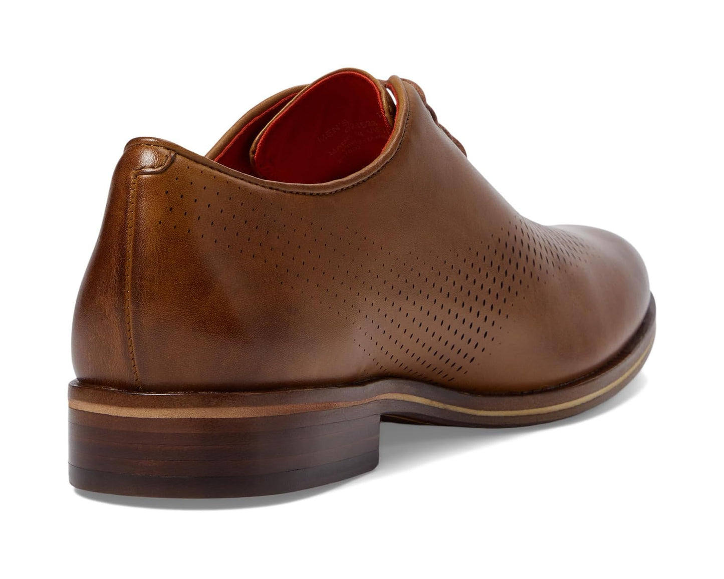 Men's Cole Haan Washington Grand Laser Wing Oxford British Tan/Lava Energy
