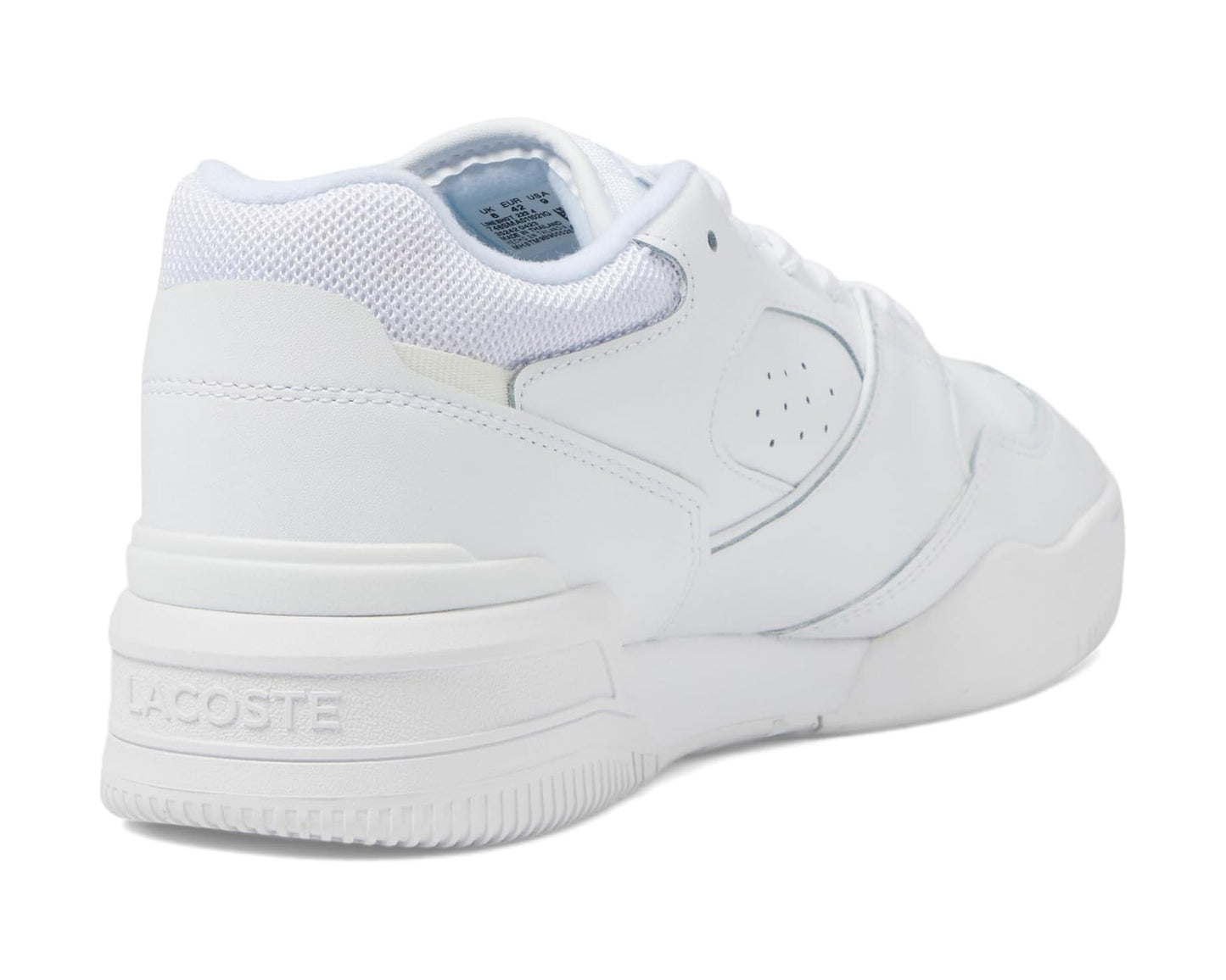 Men's Lacoste Lineshot Leather Sneakers White/White