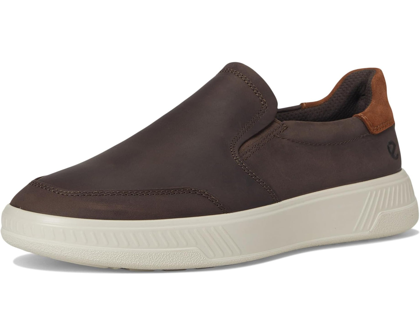 Men's ECCO Move Slip On Sneaker Coffee/Camel Suede
