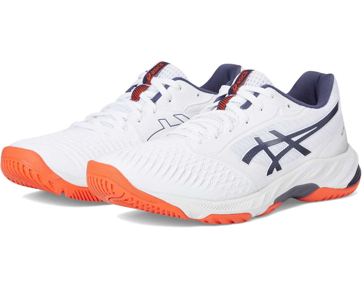 Men's ASICS Netburner Ballistic FF 3 Volleyball Shoe White/Indigo Fog